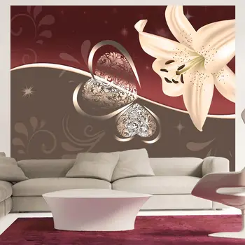 

Wall mural-Lily cream-colored 200x154 cm