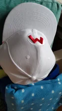 Gorra de baseball con bordado de Mario para niñas, informal, cosplay, hip hop, para viajar al aire libre