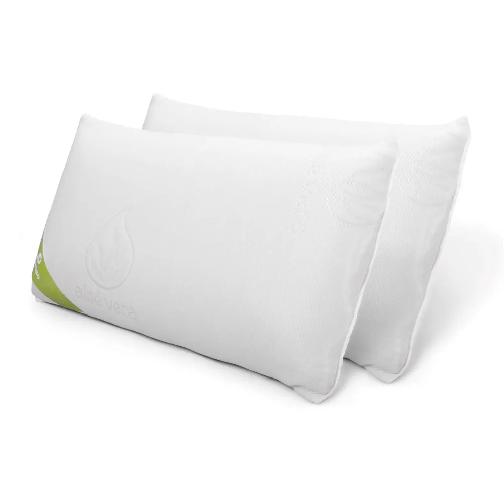 Pack 2 Almohadas Viscoelástica Soja 105 cm Firmeza Media Ergonómicas  Adaptables a Cabeza y Cuello