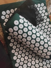 Cojín masajeador para Yoga, esterilla de acupresión para aliviar el estrés, dolor de espalda y cuerpo, estera con puntas, colchoneta de acupuntura