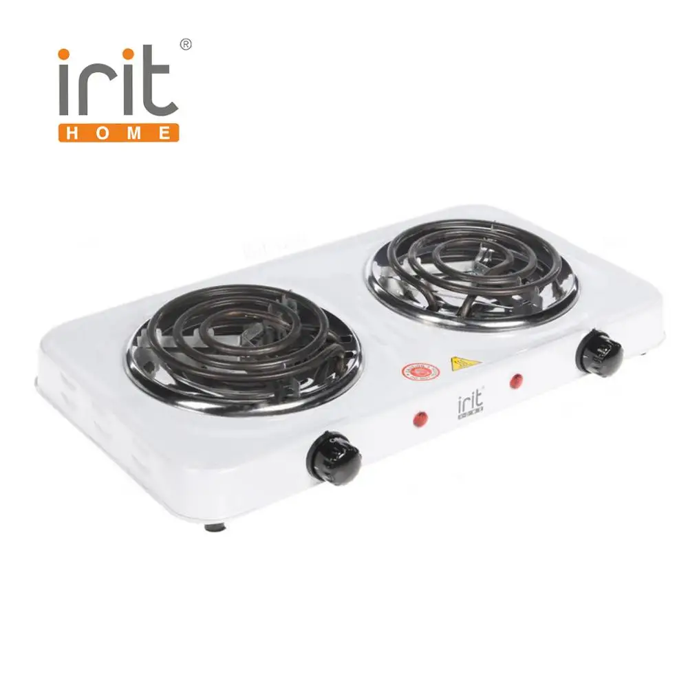 Carrelage électrique Irit IR 8120 (2 spirale par 1000 W)  plaque électrique en laiton armoire électrique cuisinière four électrique cuisinière électrique avec four cuisinière top cuisine 