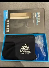 Aonijie-Bolsa para cintura al aire libre para correr, paquetes de cintura ultraligeros portátiles, soporte de teléfono para acampar, con frasco blando de agua