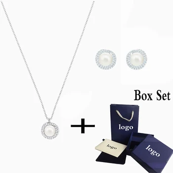

SWA Classic High Quality White Originally Pendant Necklace Give Wife To Mother, Mother's Day Birthday Memorial Romantic Gift