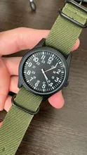 Air Force-reloj con correa de nailon para hombre, cronógrafo deportivo de cuarzo con pantalla de 24H para exteriores