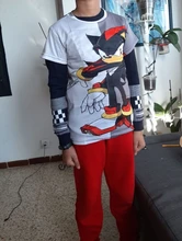 Camiseta con estampado 3D de audio para niños y niñas, camiseta de erizo, ropa de animación personalizada