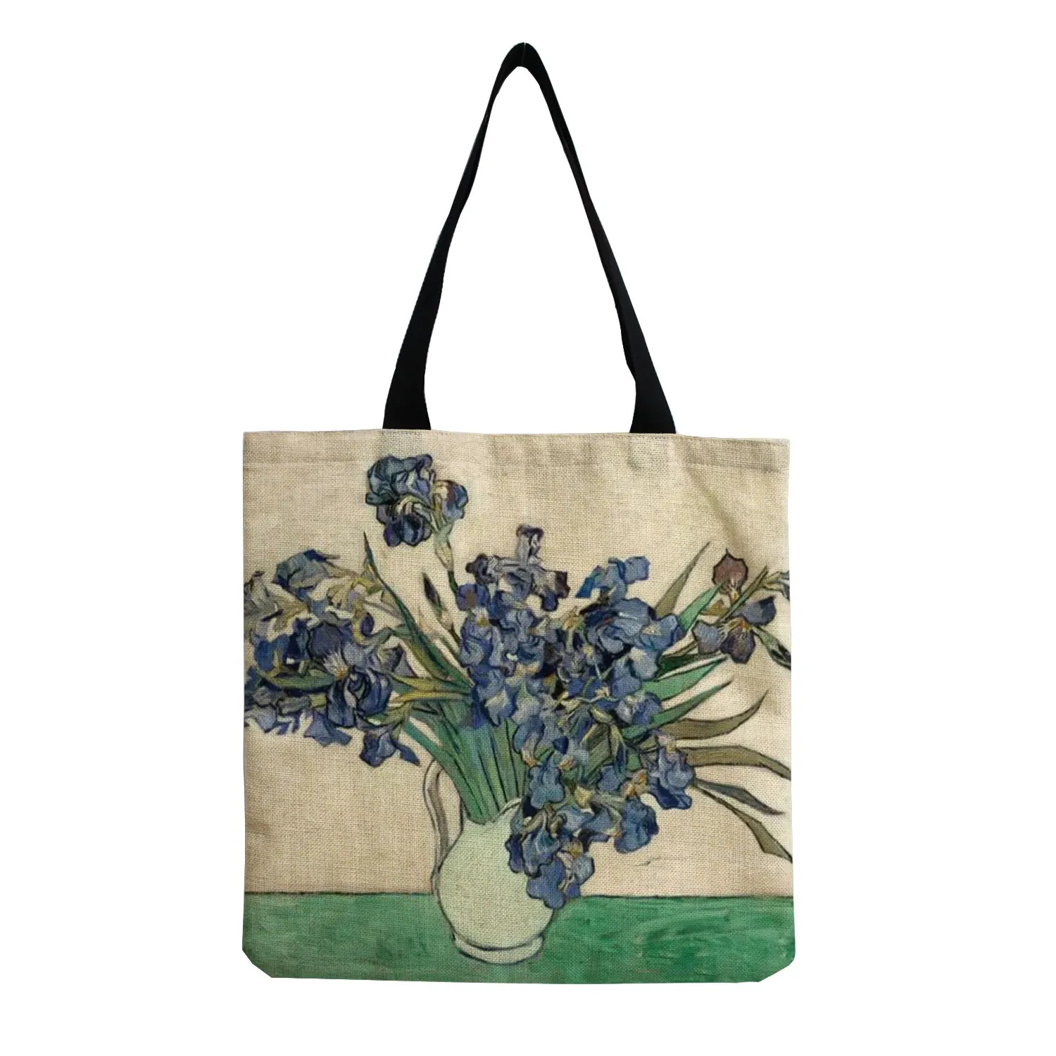 New Van Gogh Oil Painting Retro Tote Bag Retro Art Fashion Travel Bag Women Leisure Eco Shopping High Quality Foldable Handbag