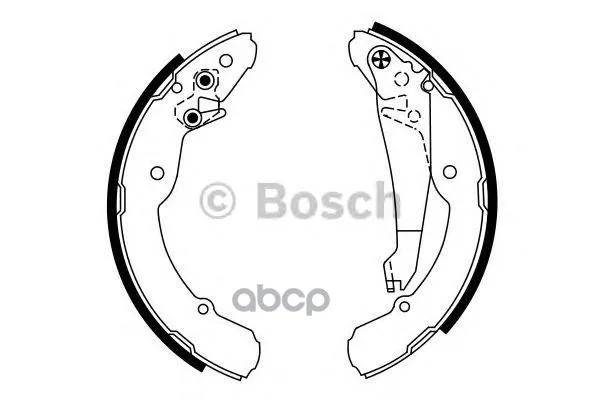 Brake pads Drum Skoda Octavia 95-04/Roomster 06/VW Caddy 95-04 Bosch art. 0986487555