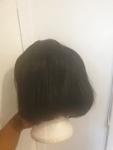 Peluca brasileña recta Bob corto pelucas delanteras de encaje 13x4 frente de encaje pelucas de cabello humano Pre-arrancado con el pelo del bebé estrella del Jazz no Remy