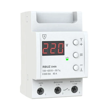 

Rbuz d40t * voltage relay for voltage monitoring in single phase network with thermal protection