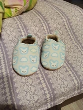 [Simfamily] Nuevo estilo suave de algodón bebé niños niñas Bebé Zapatos Zapatillas 0-6, 6-12 12-18 en primer lugar los caminantes antideslizante zapatos