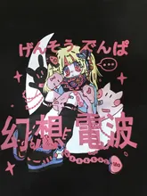 Lona de pana Bolso tipo Shopper Impresión de Anime mujeres bolso diario bolso mujer Y2k de almacenamiento reutilizable plegable bolsas