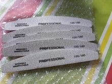 5 unids/lote profesional de uñas limas para manicura pulido curva manicura herramientas 100/180 tampón de uñas herramienta de diagnóstico