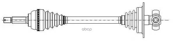 Привод В Сборе L(Abs) 682mm Metelli 170637 Metelli арт. 170637