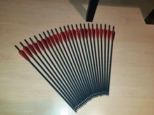 Pernos de caza con arco, Ballesta de carbono de 12/24 pulgadas, columna vertebral 16/20 para arco recurvo/compuesto, tiro con arco, 6/400 Uds.