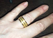 DOTIFI-anillos de acero inoxidable 316L para mujer, Color dorado/plateado, sortija de compromiso, joyería de boda