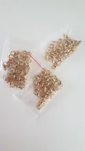 30 unids/lote de acero inoxidable chapado en oro broche de langosta garra cierres para collar de pulsera cadena de fabricación de la joyería Diy resultados suministros