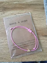 Pulsera ajustable tejida a la moda para niña, con tarjeta, amor infinito, pulsera amuleto de estrella, joyería 2019
