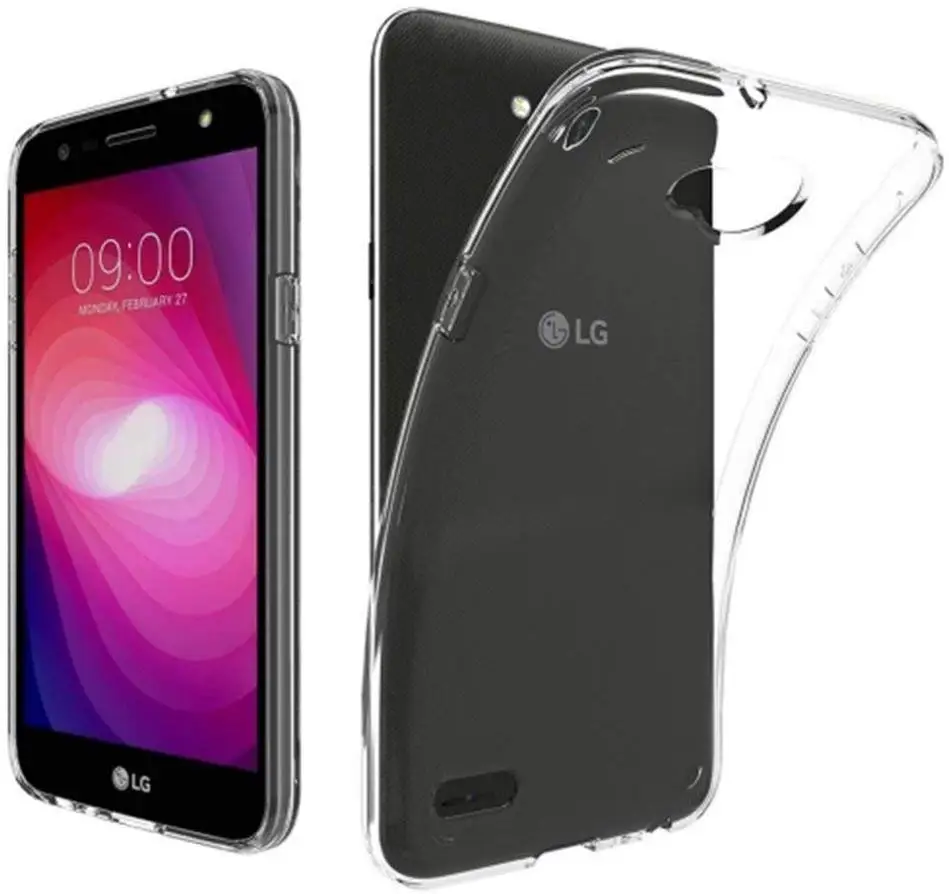 Прозрачный чехол-подставка из ТПУ для LG X power 2 Чехол