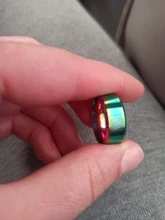 Asjerrya-anillo de acero inoxidable con diseño de alas de la libertad, anillo negro de ataque a Titan, plateado, para mujeres y hombres