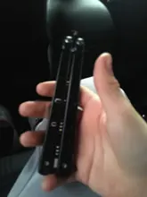 Peine plegable de acero inoxidable para práctica, cuchillo de mariposa para entrenamiento, peine, Barba, cepillos de bigote, herramienta de estilismo de peluquería