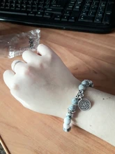 Pulsera de cuentas de Buda de Lotus Ohm, piedra Natural hecha a mano, piedra de cebra rosa, amuleto de loto, para hombres y mujeres, regalos de joyería de Yoga