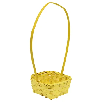 

19hj19083 basket Wicker bamboo 13*13*6.5 * H25, 5 cm, color. Yellow Astra