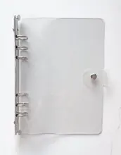 Cubierta de PVC para libreta, accesorio para libreta A5/A6/A7, transparente, conciso, 6 archivador con agujeros, planificador, diario, Bullet