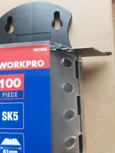 WORKPRO – Cuchillas de acero SK5, cuchillas profesionales originales de acero, 100 piezas