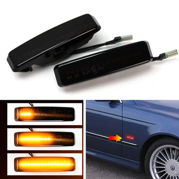 

Led Dynamic Turn Signal Light Side Marker Fender Sequential Lamp Blinker Indicator Trim Cover For BMW 5 Series E39 1995-2003 M5