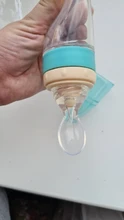 Imebaby bebé recién nacido de silicona de arroz botella de goma alimentación de bebé cuchara cuentagotas de silicona botella de alimentación cuchara botella