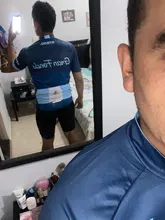 2021 Nuevo rojo STRAVA profesional bicicleta equipo Maillot de manga corta Ciclismo Jersey Ciclismo hombres de verano transpirable Conjuntos de ropa de Ciclismo