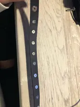 Pulsera gótica negra Punk para mujer, remache de punta cónica, brazalete de cuero negro, talla grande, Unisex