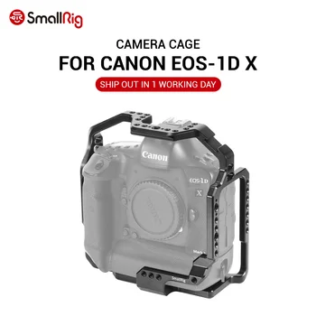 

SmallRig Camera Cage for Canon EOS-1D X & 1D X Mark II Mark III Feature w/ 1/4 3/8 Thread Holes For Microphone DIY Options 2365