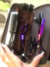 Juego profesional de tijeras para peluquería, accesorios para corte de pelo, para peluquero de alta calidad de salón, opción multicolor de 6 pulgadas
