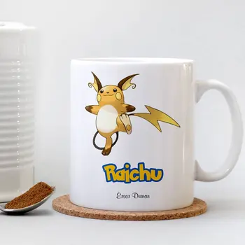 

Personalized Pokemon Raichu White Mug Cup