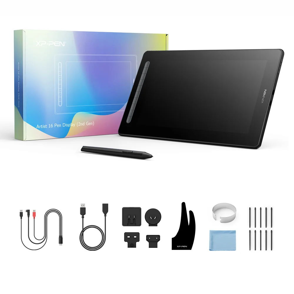 XPPen Artist 16 Graphic Tablet Monitor Drawing Pen Display 127%s