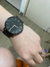 Reloj de cuarzo sencillo Unisex, cronógrafo informal sin diseño de números, correa de acero inoxidable, a la moda