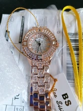 Relojes de oro con diamantes para mujer, pulsera femenina de marca de lujo con diamantes de imitación