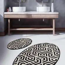 Antdecor круглый коврик для ванной, круглый ковер 4" 100 см