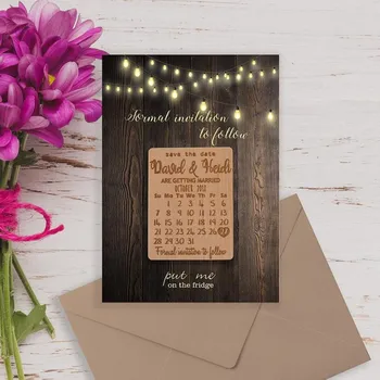 

Personalized Calendar Wooden Magnet ,Wedding Save the Date,Bridesmaids Gift Ideas, Save the Dates Wedding Favors invitation tag
