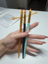 Juego de Herramientas de manicura, trazador de líneas de pintura, brochas de dibujo de flores, lápiz para dibujar pétalos, Gel UV para arte de uñas superior redondo de Metal, 3 uds.