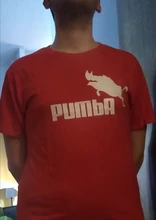 Camisetas divertidas Pumba para hombre, pantalón corto informal de algodón, camiseta fresca, camiseta de verano, camiseta de disfraz divertida