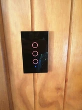 Interruptor táctil inteligente con WIFI, Control remoto inalámbrico con aplicación Smart Life, estándar US, 1/2/3 / 4 entradas