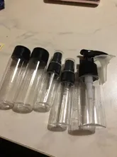 7 Uds Mini viaje maquillaje cosmética rostro crema bote botellas plástico transparente viaje accesorios vacío maquillaje contenedor botella