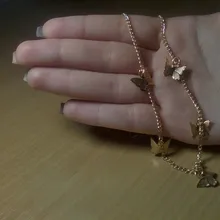 Gargantilla de mariposa de LATS para mujer, Collar llamativo con cadena de color dorado, mejores joyas brillantes para fiesta, novedad de 2020