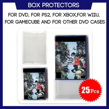 

Box Protector Sleeve For DVD For PS2 For Xbox For Wii For WiiU For Gamecube Game Custom Made Clear Plastic Case 25 Pcs