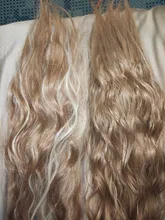 Hair-Extension Hairpieces Blonde Natural-Hair Long-Clips Water-Wave Black Synthetic Women