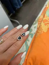 Pendientes coreanos de adorno de corazón para mujer, aretes de piedra de circón, pendiente de botón oro rosa, joyería 2019