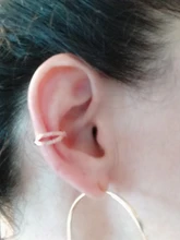 ZYZQ-Metal dorado Punk para mujer, Clip para la oreja, sin perforaciones, en forma de C, geométrico, pequeño, para envolver la oreja, Clips, joyería, 1 ud.