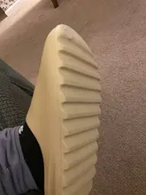 De los hombres de verano diapositivas ligero playa guay zapatillas diapositiva hueso Boca de pescado Flip Flops, sandalias de las mujeres suave EVA zapatillas de deporte par 35-46 #